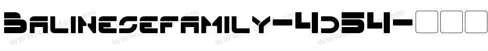 Balinesefamily-4d54字体转换