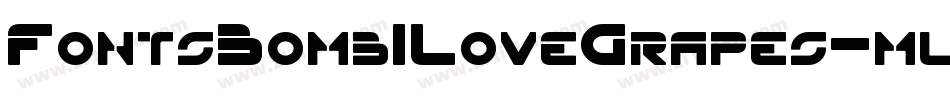 FontsBombILoveGrapes-ml4V字体转换