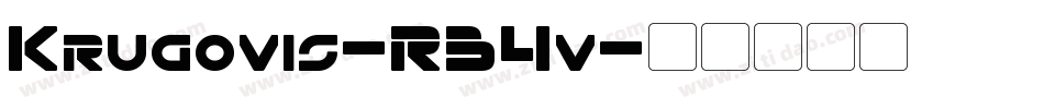 Krugovis-RB4v字体转换 Krugovis-RB4v字体转换