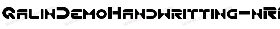 QalinDemoHandwritting-nRA4V字体转换