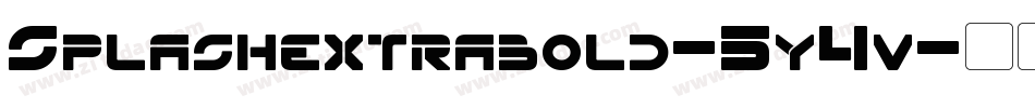 Splashextrabold-5y4v字体转换