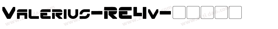 Valerius-RE4v字体转换 Valerius-RE4v字体转换