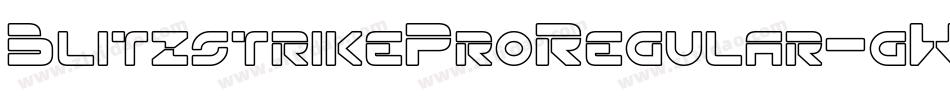 BlitzstrikeProRegular-gW0R字体转换
