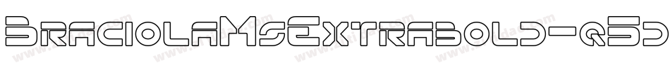 BraciolaMsExtrabold-q5d5字体转换