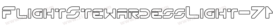 FlightStewardessLight-7M5D字体转换