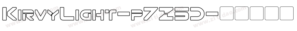 KirvyLight-p7Z5D字体转换