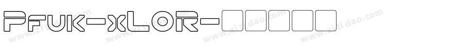 Pfuk-xL0R字体转换