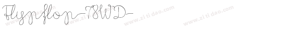 Flypflop-78WD字体转换