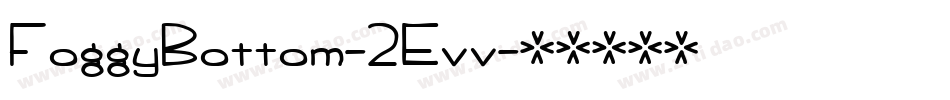 FoggyBottom-2Evv字体转换
