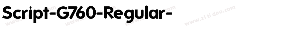 Script-G760-Regular字体转换