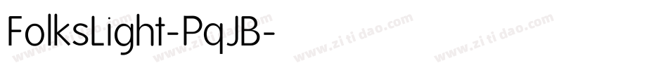 FolksLight-PqJB字体转换
