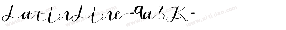 LatinLine-9a3K字体转换