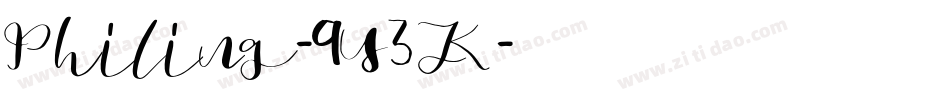 Philing-9Y3K字体转换