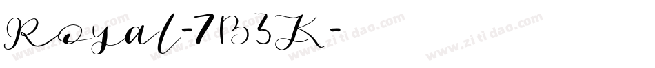 Royal-7B3K字体转换