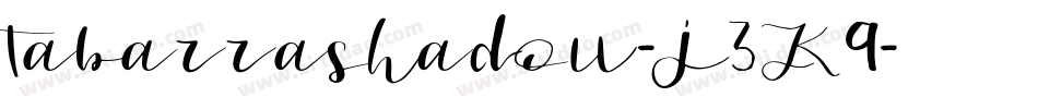 Tabarrashadow-j3K9字体转换