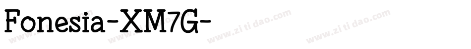 Fonesia-XM7G字体转换