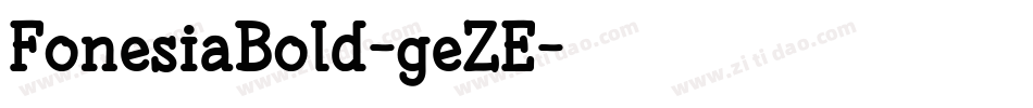 FonesiaBold-geZE字体转换