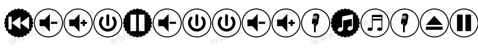 FontBottonsMusicPro-v8GL字体转换