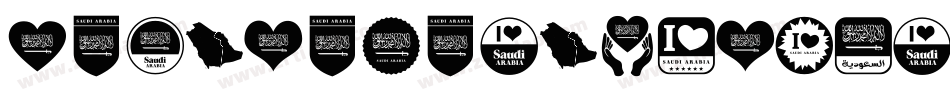FontColorSaudiArabia-XgoK字体转换