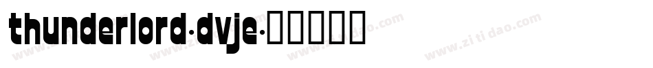 ThunderLord-dVjE字体转换