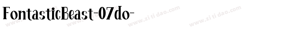 FontasticBeast-O7do字体转换