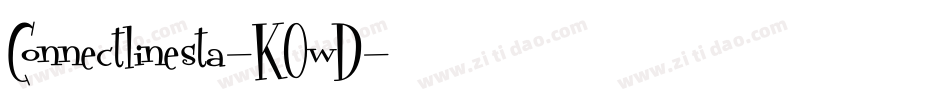 Connectlinesta-K0wD字体转换