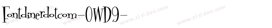 Fontdinerdotcom-0WD9字体转换