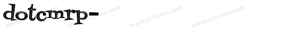 dotcmrp字体转换