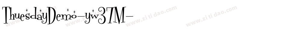 ThuesdayDemo-yw37M字体转换