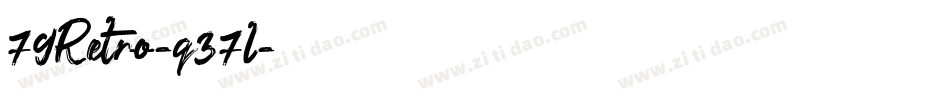 79Retro-q37l字体转换