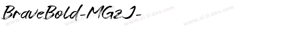 BraveBold-MGzJ字体转换