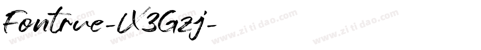 Fontrue-X3Gzj字体转换