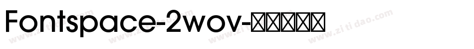 Fontspace-2wov字体转换