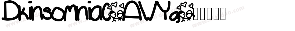 Dkinsomniac-AWYg字体转换