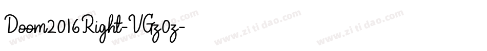 Doom2016Right-VGz0z字体转换