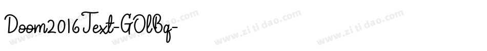Doom2016Text-GOlBq字体转换