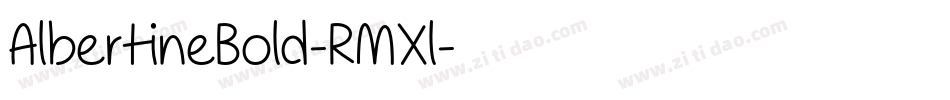 AlbertineBold-RMXl字体转换