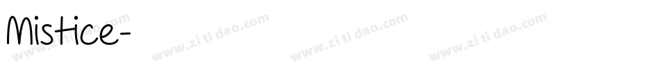Mistice字体转换