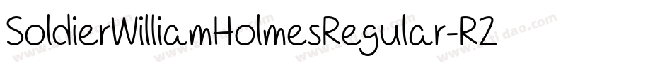 SoldierWilliamHolmesRegular-R2xl字体转换
