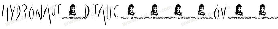 Hydronaut3DItalic-511oV字体转换