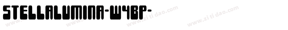Stellalumina-w4BP字体转换