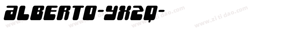 Alberto-yx2q字体转换