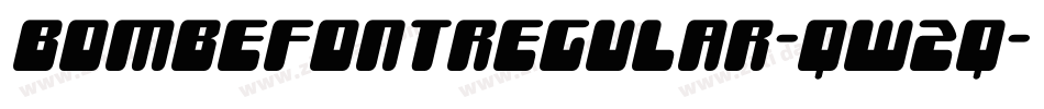 BombefontRegular-qw2q字体转换