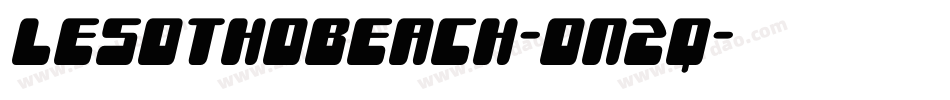 LesothoBeach-on2q字体转换