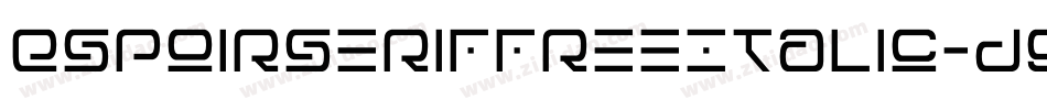 EspoirseriffreeItalic-d9xE6字体转换