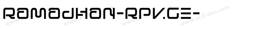 Ramadhan-RpvGe字体转换