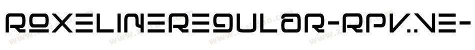 RoxelineRegular-RpvVe字体转换