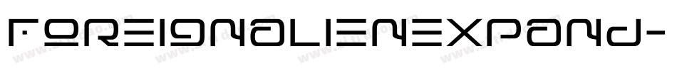 foreignalienexpand字体转换