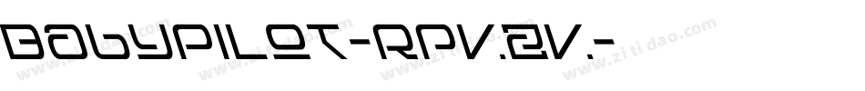 BabyPilot-RpvZv字体转换