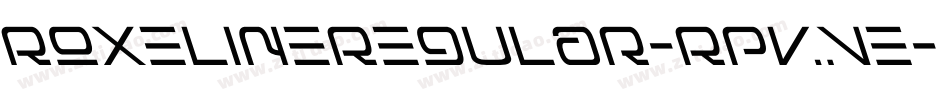 RoxelineRegular-RpvVe字体转换
